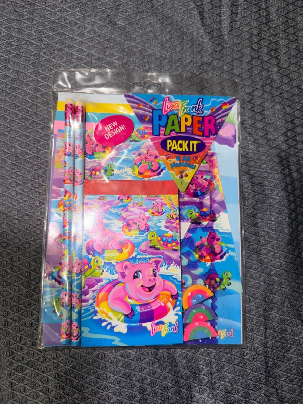 Lisa Frank pig adventures sealed stationery